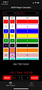 2M2P Wager Calc screenshot #1 for iPhone