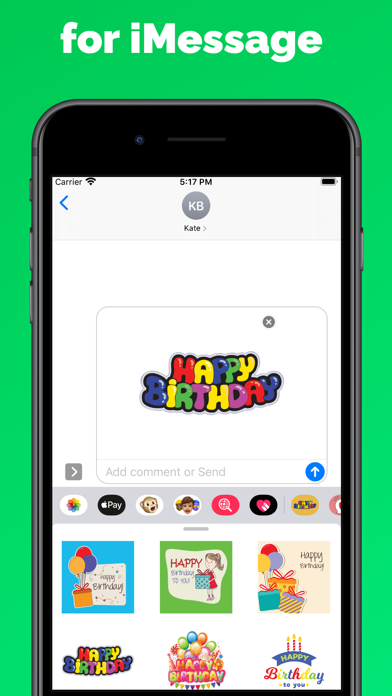 Screenshot #3 pour Happy Birthday stickers cards