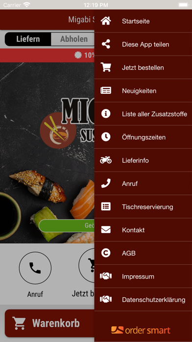 Migabi Sushi Bar Screenshot