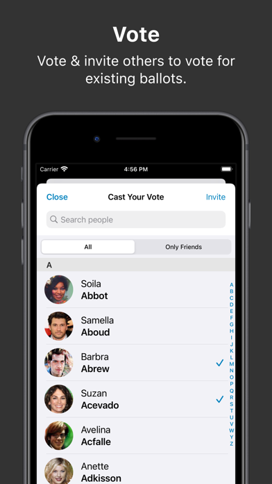 VoteMeApp Screenshot