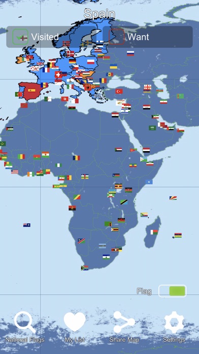 Screenshot #1 pour World Flag Map