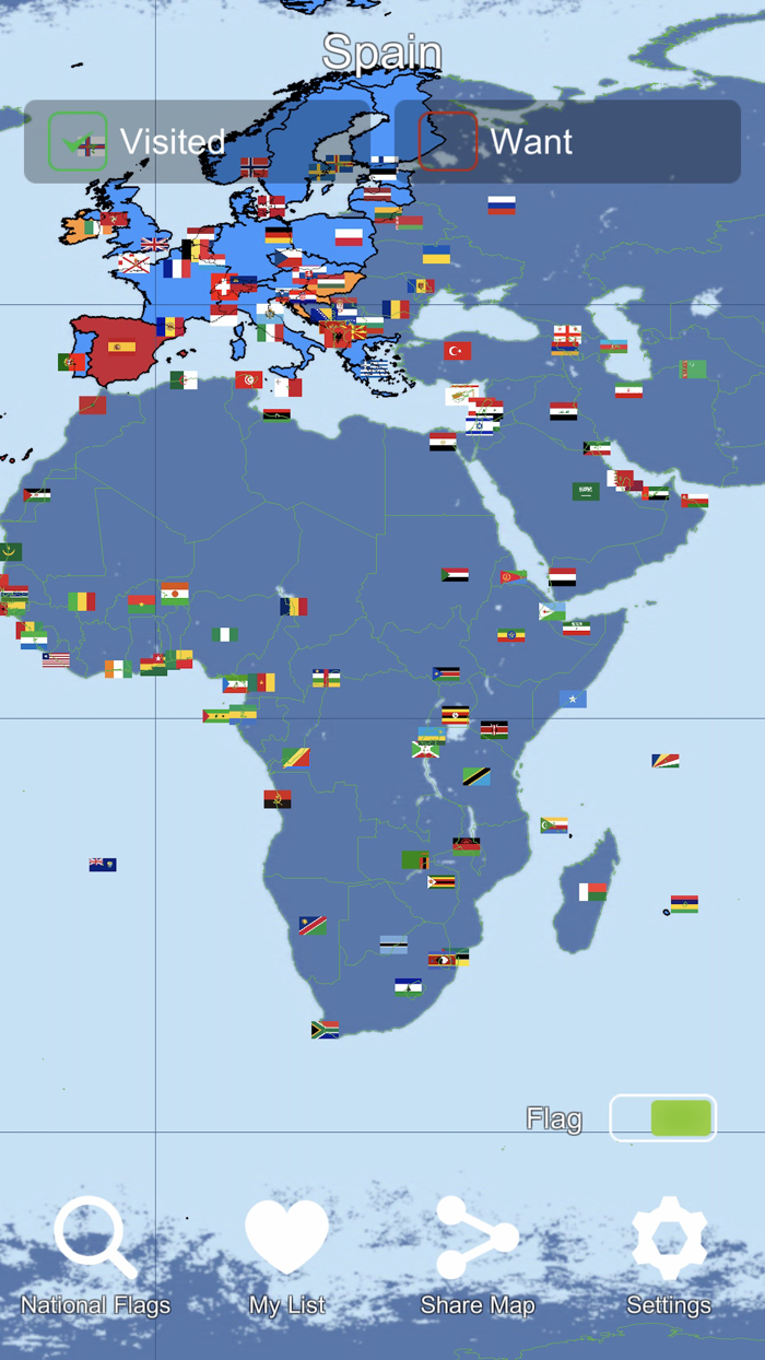 World Flag Map