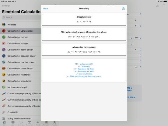 Electrical Calculations screenshot 4