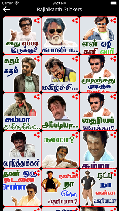 Screenshot #2 pour Tamil Stickers -StatusStickers