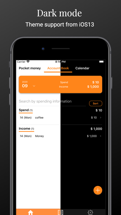 Pocket money of the month Screenshot