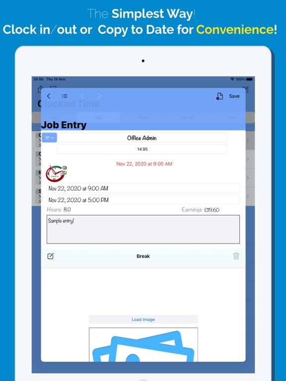 Screenshot #6 pour HoursTracker - Clock-in