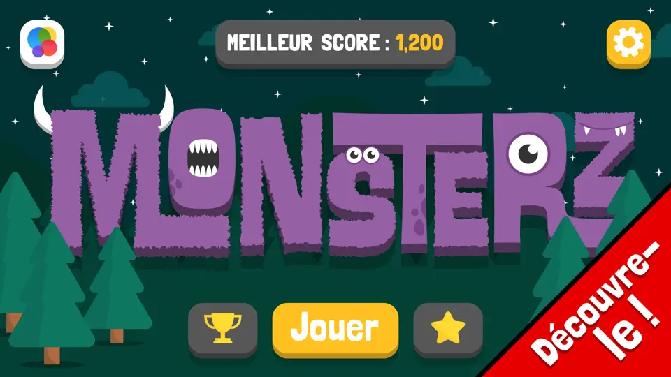 Capture d'écran de Mini-jeux Monsterz sur iPhone 7