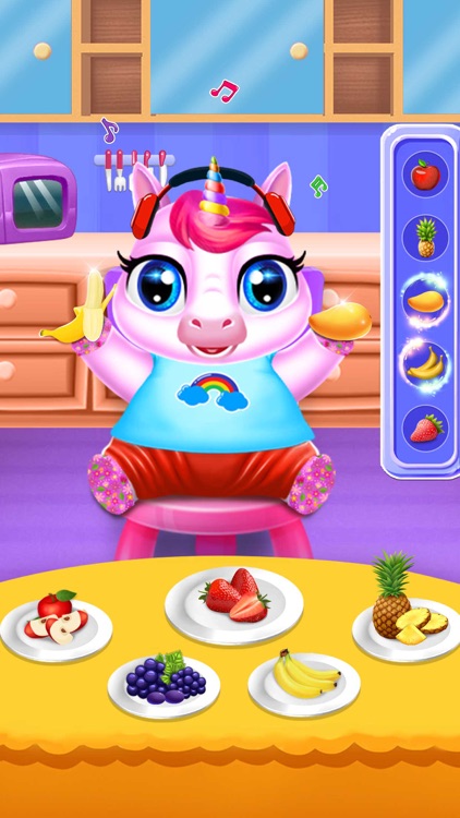 Cute Unicorn Baby Care Game