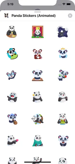Game screenshot Panda Stickers (Animated) hack