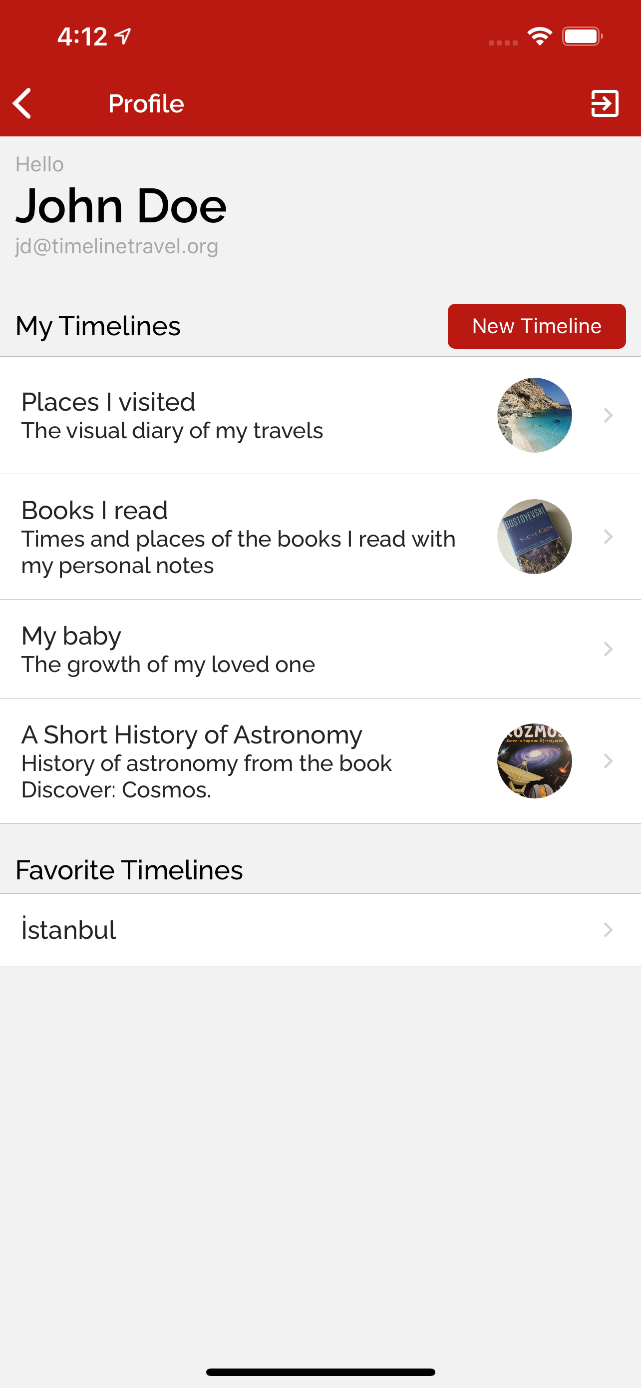 Timeline Travel