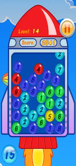 Game screenshot Math Number Bubble Rocket Game apk