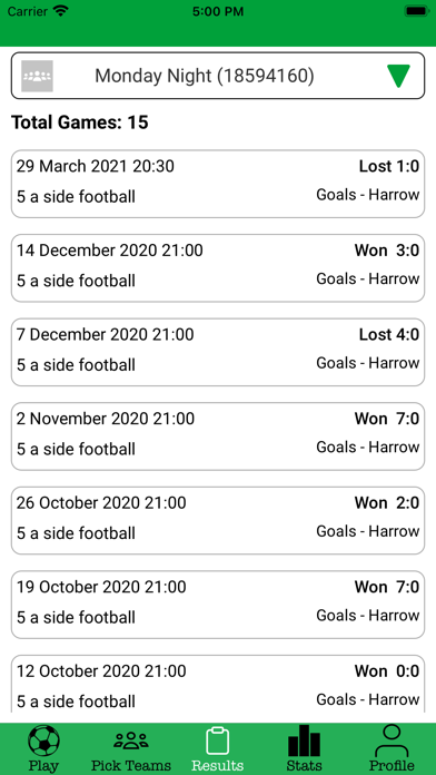 Football & Stats Screenshot