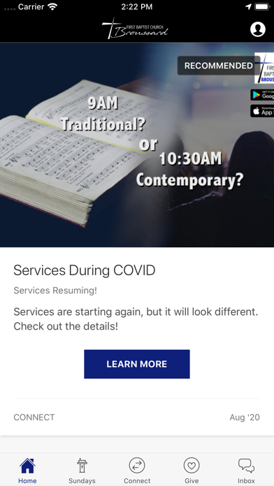 First Baptist Church Broussard Screenshot