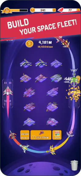 Game screenshot Merge Spaceships - Idle Game mod apk