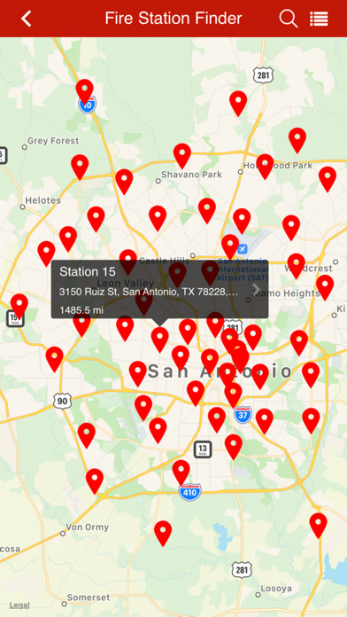 San Antonio Fire Department. Screenshot