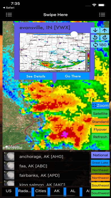 Screenshot #2 pour US NOAA Radars 3D Lite