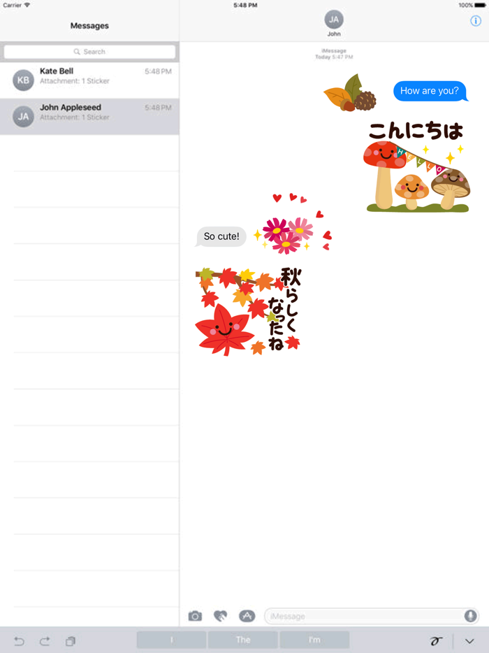 Autumn greeting with smile