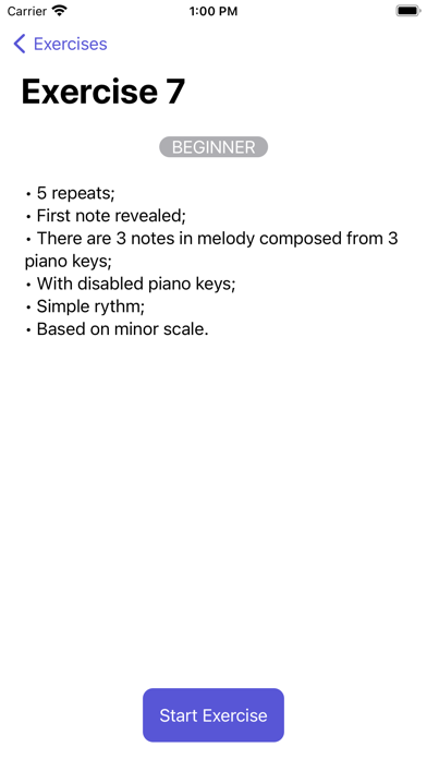 Melody Dictation Screenshot
