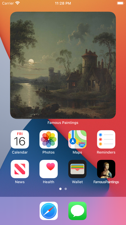 #2. Famous Paintings Widget: Art (iOS) โดย: Eray Aras