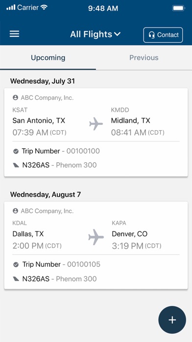 Airshare Flight Manager Screenshot