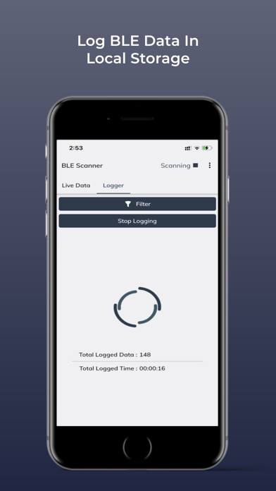 Thingsup BLE Scanner & Logger Screenshot