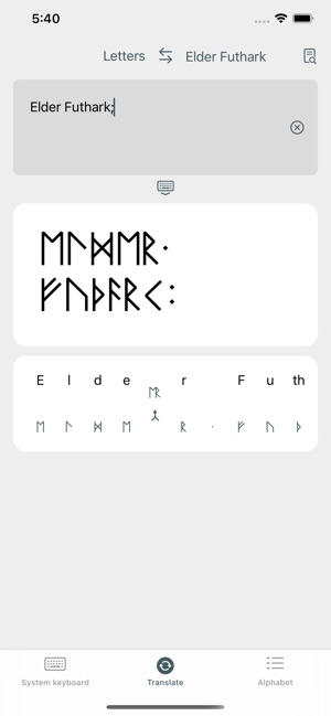 Write in Runic on the App Store