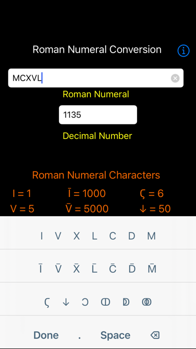 Roman Numeral Conversion Screenshot