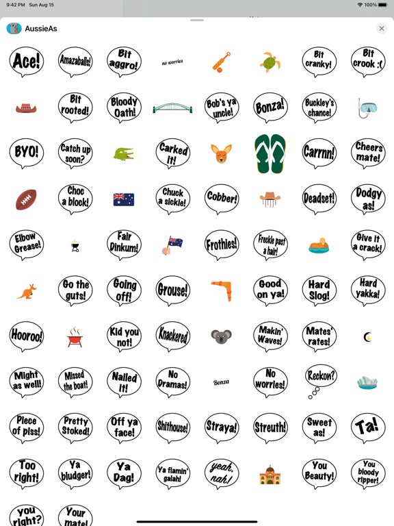 Screenshot #5 pour Australian stickers