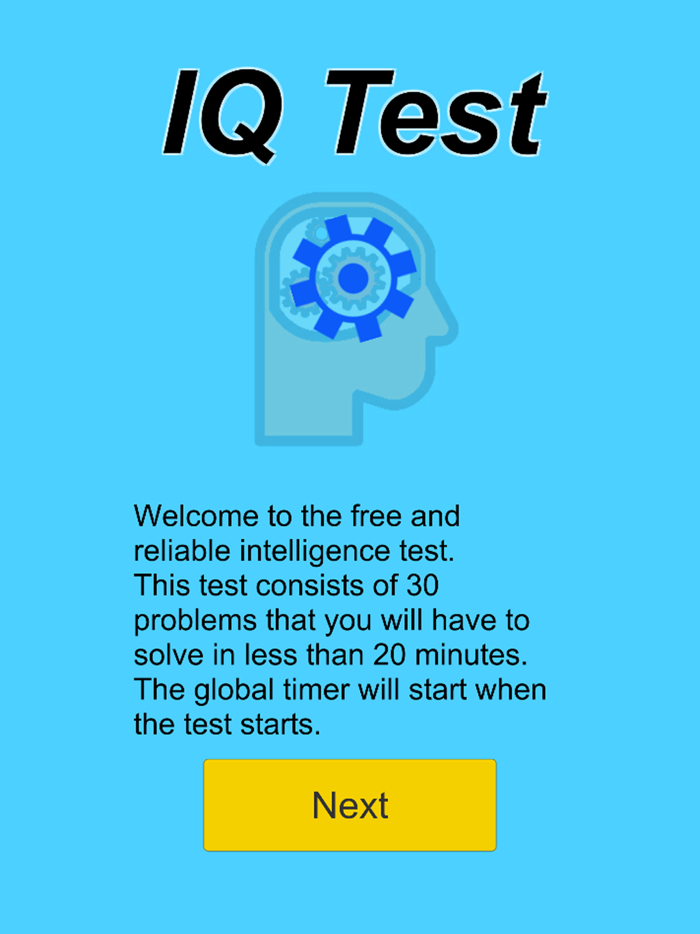 IQ Test intelligency meter