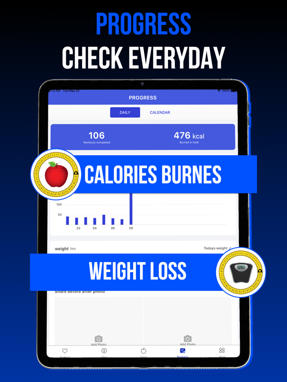 30 Day Fitness: Home Workout iPad screenshot 10 - Health & Fitness app