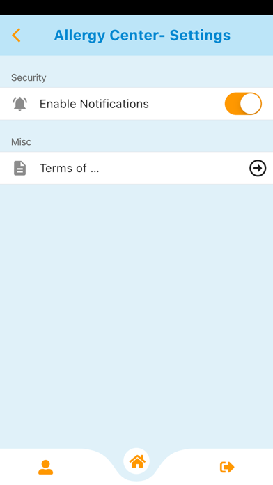 Allergy Center Screenshot