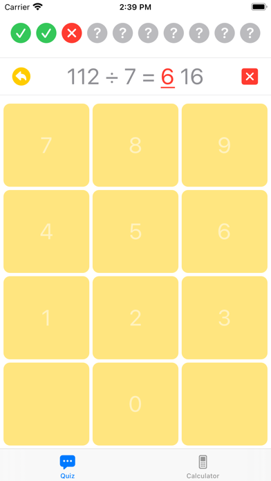 Quiz Calc Screenshot 2 - AppWisp.com Quiz Calc Screenshot 2 - AppWisp.com