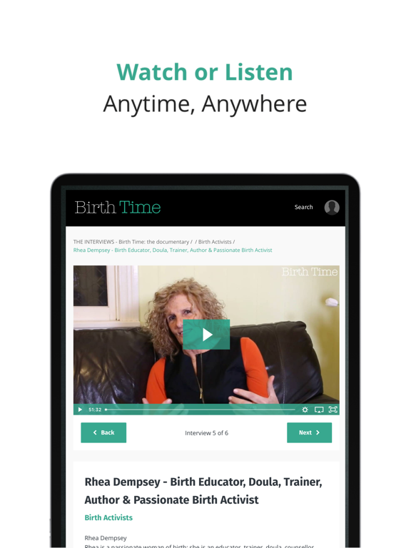 Birth Time iPad screenshot