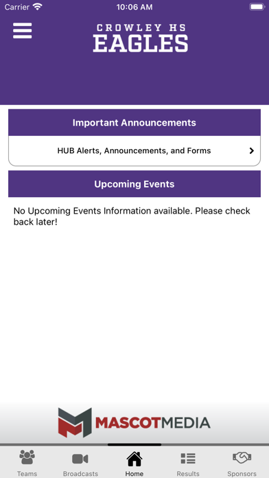 Crowley ISD Athletics Screenshot