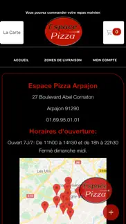 espace pizza arpajon iphone screenshot 4