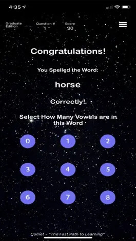 Game screenshot Graduate - Comet Spelling hack
