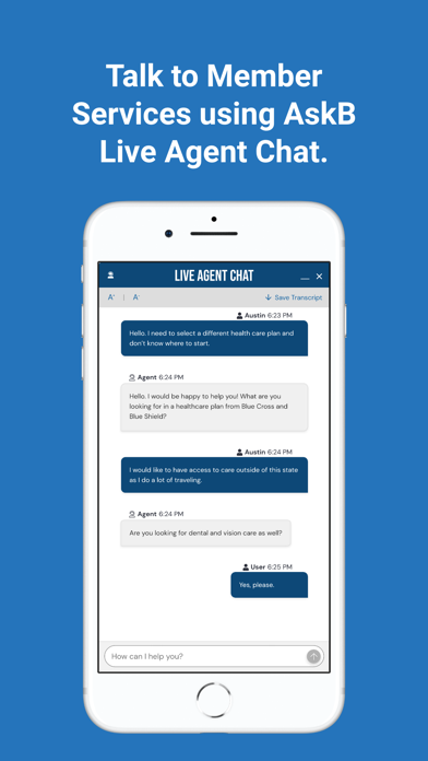 BCBSMA MyBlue Member App Screenshot