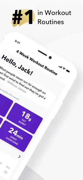 Game screenshot 4 Week Workout Routine apk