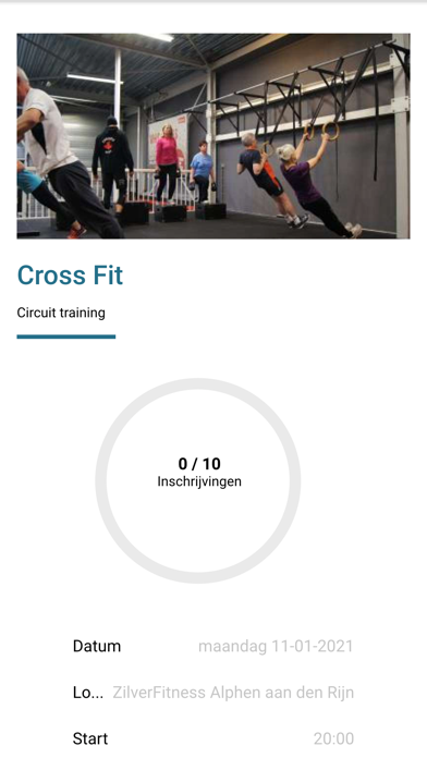 ZilverFitness Screenshot