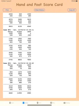 Game screenshot Hand and Foot Score Card apk