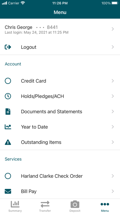 North Bay Credit Union Screenshot
