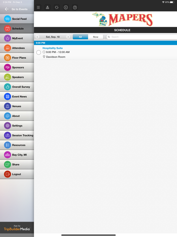 Screenshot #5 pour MAPERS Events Mobile App