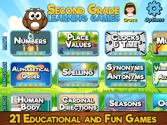 Second Grade Learning Gamesのおすすめ画像1