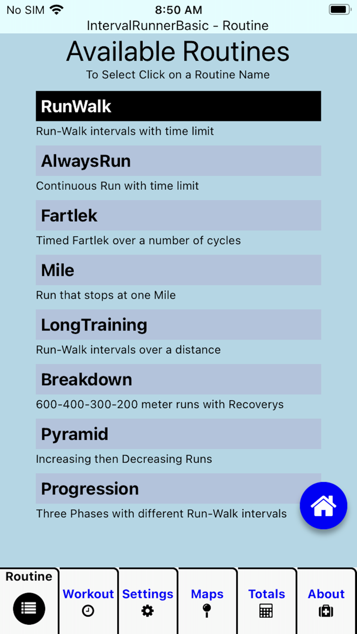 Interval Runner Basic