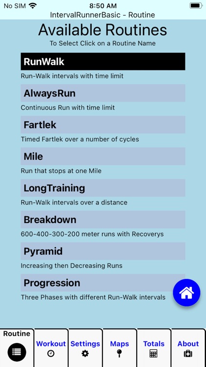 Interval Runner Basic