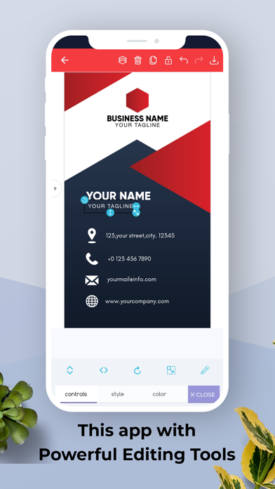 business card creators Screenshot