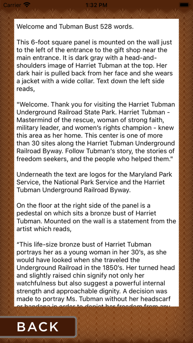 Harriet Tubman AD Screenshot