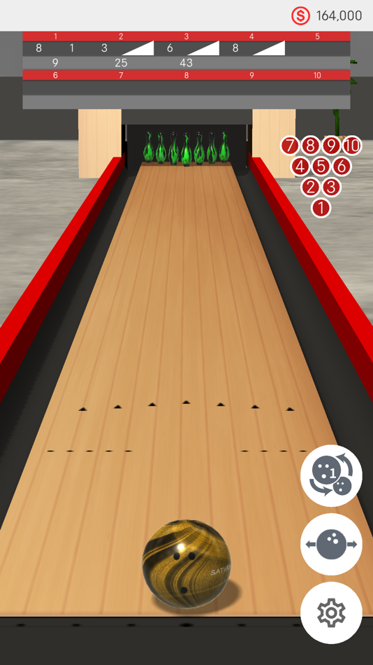 #3. RealisticBowling3D (iOS) 由: Ryo Kato