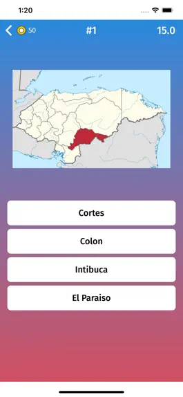 Game screenshot Honduras: Provinces Map Quiz hack
