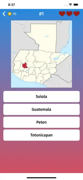 Game screenshot Guatemala: Departments Quiz apk